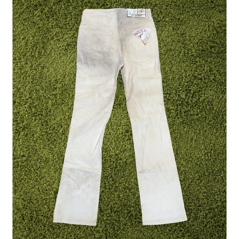Vintage Deadstock Cowden Boot Cut Genes Jeans Corduroy Beige/Cream 28x32 Western
